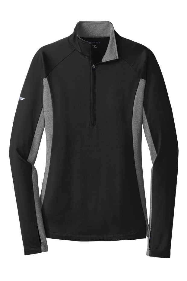 Sport Tek Women's Custom Stretch Contrast 1/2-Zip Pullover