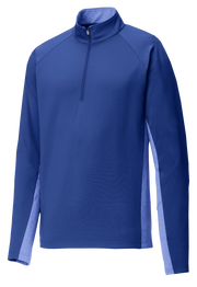 Sport Tek Men's Custom 1/2 Zip Stretch Contrast Pullover