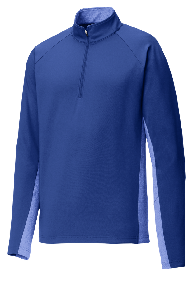 Sport Tek Men's Custom 1/2 Zip Stretch Contrast Pullover