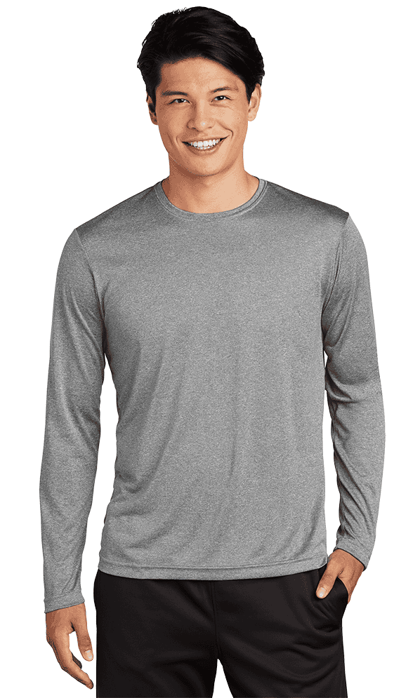 Sport Tek Men's Custom Long Sleeve Heather Contender Tee