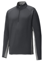 Sport Tek Men's Custom 1/2 Zip Stretch Contrast Pullover