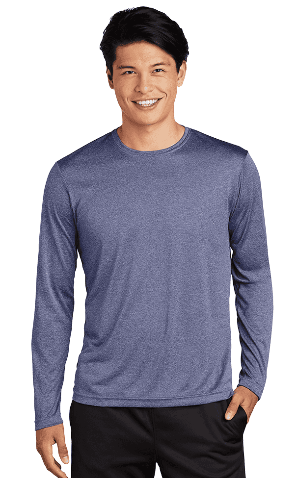 Sport Tek Men's Custom Long Sleeve Heather Contender Tee