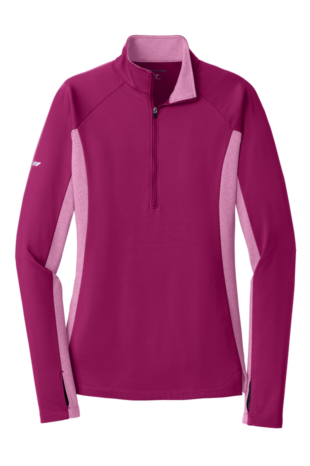 Sport Tek Women's Custom Stretch Contrast 1/2-Zip Pullover