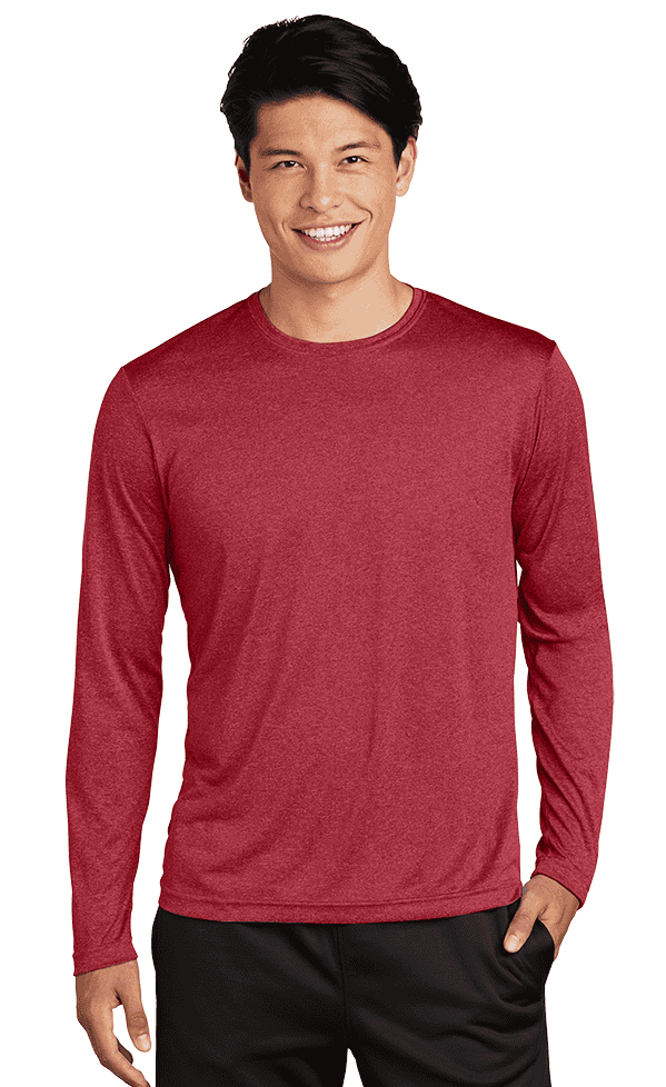 Sport Tek Men's Custom Long Sleeve Heather Contender Tee