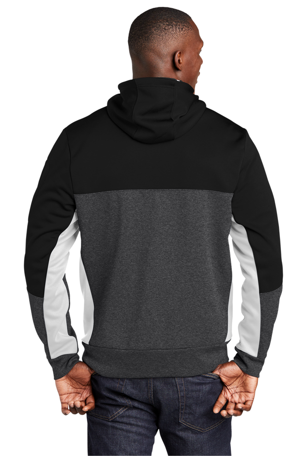 Sport Tek Fleece Colorblock Custom Men's Full Zip Hooded Jacket