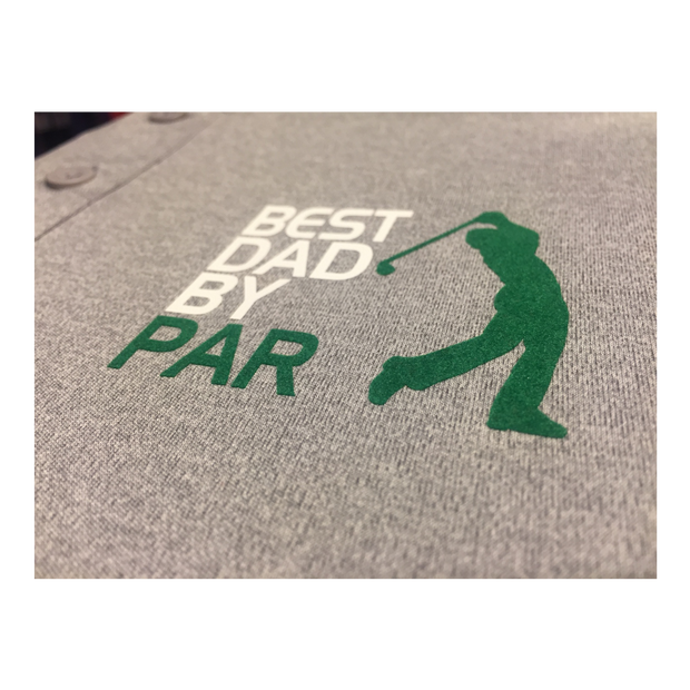 Best Dad By Par Gray Men's Polo Shirt