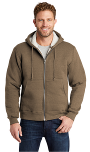 Cornerstone Men's Heavy Sherpa Lined Custom Hooded Fleece Jacket