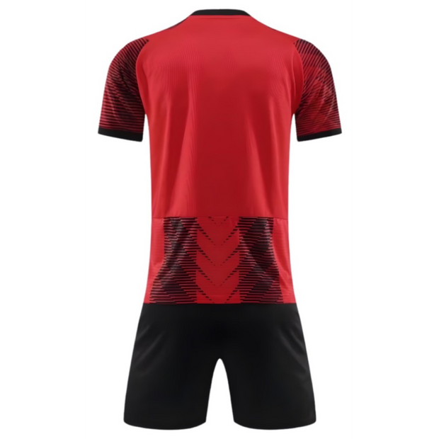 Red Custom Milan Soccer Team Uniform
