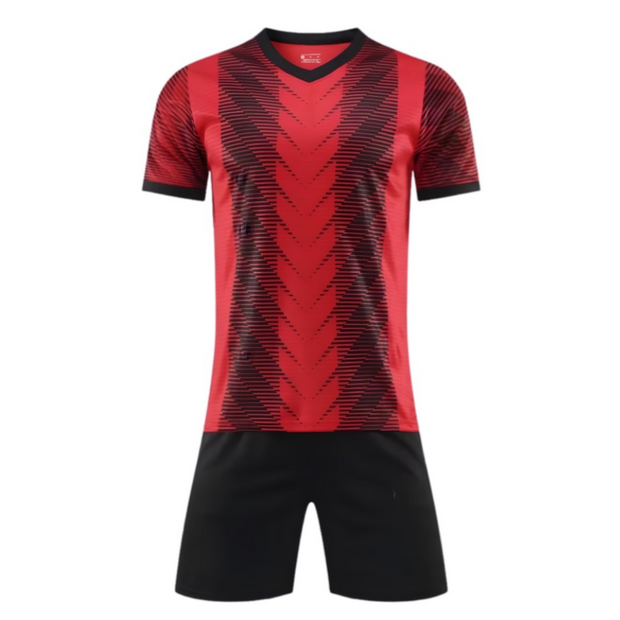 Red Custom Milan Soccer Team Uniform