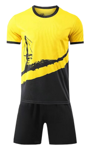 Yellow Men's Custom Soccer Team Uniform