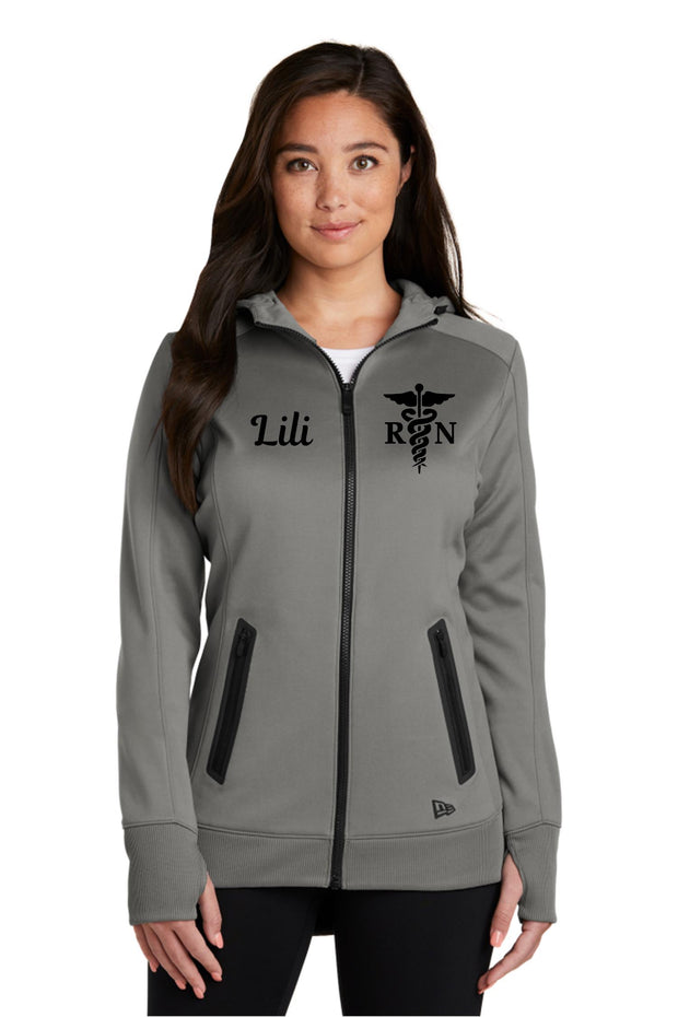 Custom RN Nurse Ladies Fleece Jacket