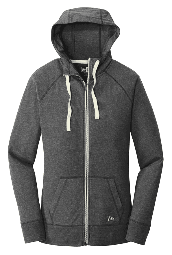 New Era Ladies Custom Sueded Cotton Blend Full-Zip Hoodie