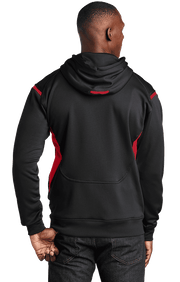 Sport Tek Men's Custom Tech Fleece Colorblock Hooded Sweatshirt