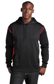 Sport Tek Men's Custom Tech Fleece Colorblock Hooded Sweatshirt