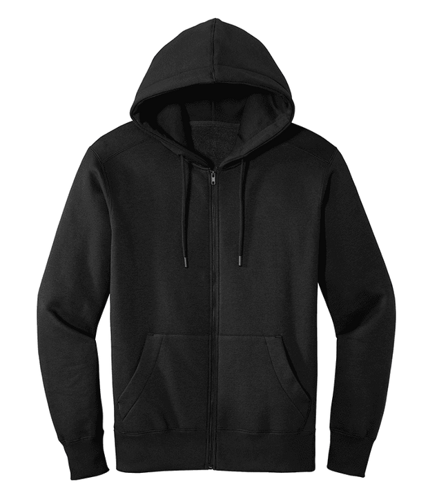 District Men's Custom Full Zip Fleece Hoodie