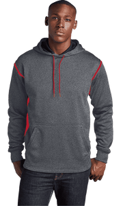 Sport Tek Men's Custom Tech Fleece Colorblock Hooded Sweatshirt