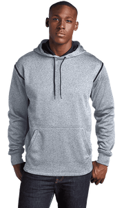 Sport Tek Men's Custom Tech Fleece Colorblock Hooded Sweatshirt