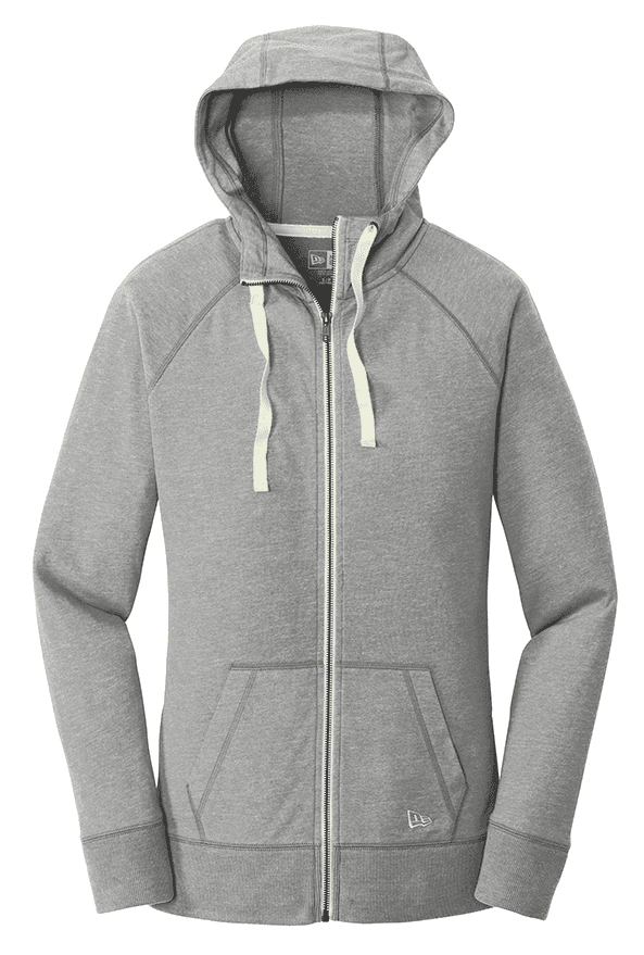 New Era Ladies Custom Sueded Cotton Blend Full-Zip Hoodie