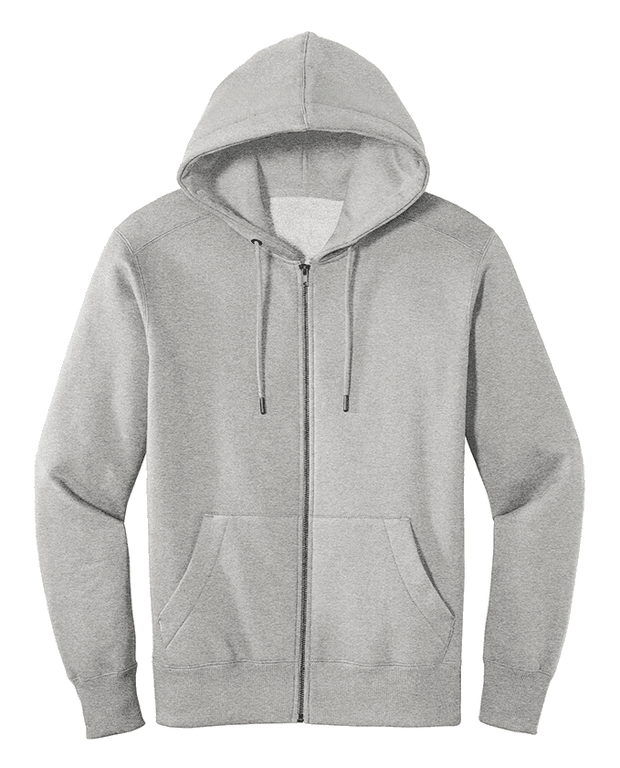 District Men's Custom Full Zip Fleece Hoodie