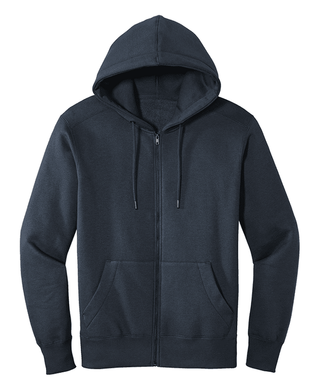 District Men's Custom Full Zip Fleece Hoodie