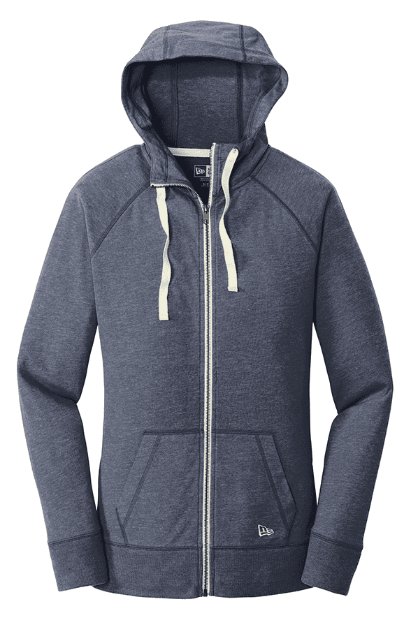 New Era Ladies Custom Sueded Cotton Blend Full-Zip Hoodie