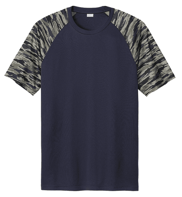 Sport Tek Men's Custom Drift Camo Colorblock Tee