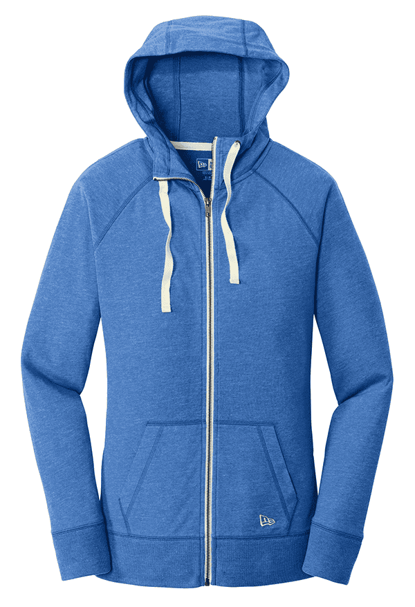 New Era Ladies Custom Sueded Cotton Blend Full-Zip Hoodie