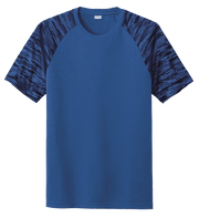 Sport Tek Men's Custom Drift Camo Colorblock Tee