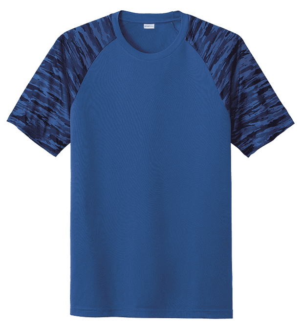 Sport Tek Men's Custom Drift Camo Colorblock Tee