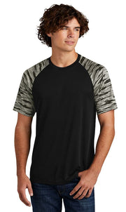 Sport Tek Men's Custom Drift Camo Colorblock Tee